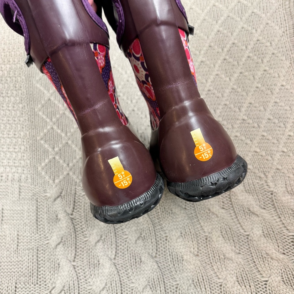 BOGS Girls North Hampton Kaleidoscope Winter Pull On Snow Boots 10 - Picture 3 of 8